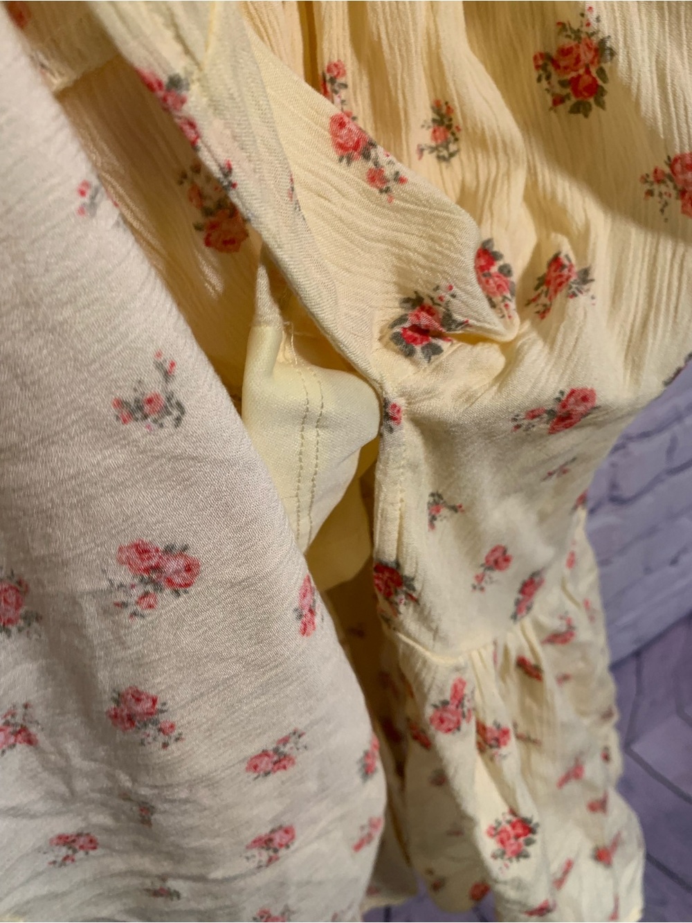 Ultra Flirt Womens Butter Yellow Floral Smocked Maxi Dress M Cottagecore Dainty - Picture 2 of 7